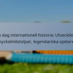 En dag internationell historia: Utveckling, nyckelmilstolpar, legendariska spelare