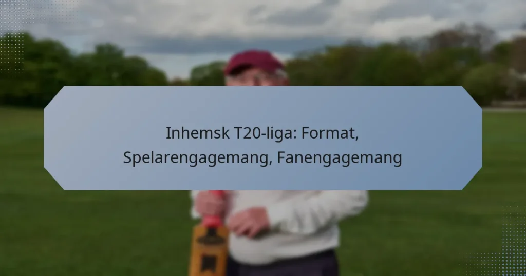 Inhemsk T20-liga: Format, Spelarengagemang, Fanengagemang