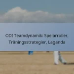 ODI Teamdynamik: Spelarroller, Träningsstrategier, Laganda