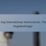 One Day International: Kontroverser, Tvister, Regeländringar