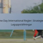 One Day International Regler: Strategier, Laguppställningar
