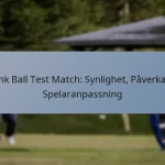 Pink Ball Test Match: Synlighet, Påverkan, Spelaranpassning