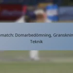 T20-match: Domarbedömning, Granskningar, Teknik