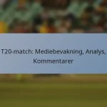 T20-match: Mediebevakning, Analys, Kommentarer