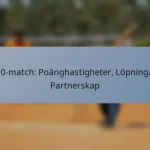 T20-match: Poänghastigheter, Löpningar, Partnerskap