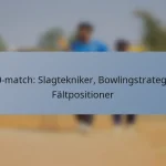 T20-match: Slagtekniker, Bowlingstrategier, Fältpositioner