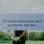 T20-rekord: Högsta poäng, Bästa prestationer, Milstolpar