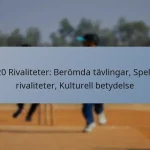 T20 Rivaliteter: Berömda tävlingar, Spelar rivaliteter, Kulturell betydelse