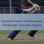 Test Match Arenor: Ikoniska planer, Förhållanden, Historiska matcher