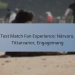 Test Match Fan Experience: Närvaro, Tittarvanor, Engagemang