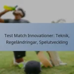 Test Match Innovationer: Teknik, Regeländringar, Spelutveckling