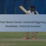 Test Match Series: Schemaläggning, Rivaliteter, Historisk kontext