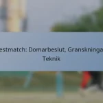 Testmatch: Domarbeslut, Granskningar, Teknik