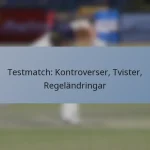 Testmatch: Kontroverser, Tvister, Regeländringar