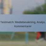 Testmatch: Mediebevakning, Analys, Kommentarer