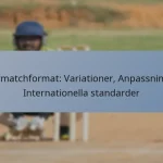 Testmatchformat: Variationer, Anpassningar, Internationella standarder