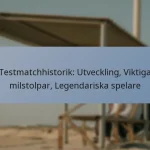 Testmatchhistorik: Utveckling, Viktiga milstolpar, Legendariska spelare
